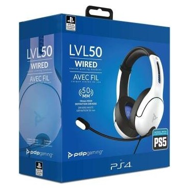 Wired PDP LVL50 White PS5 - Cuffie Gaming - PDP