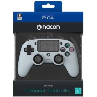 Compact Wired Color Edition Silver Nacon PS4 - Controller Gaming - Nacon